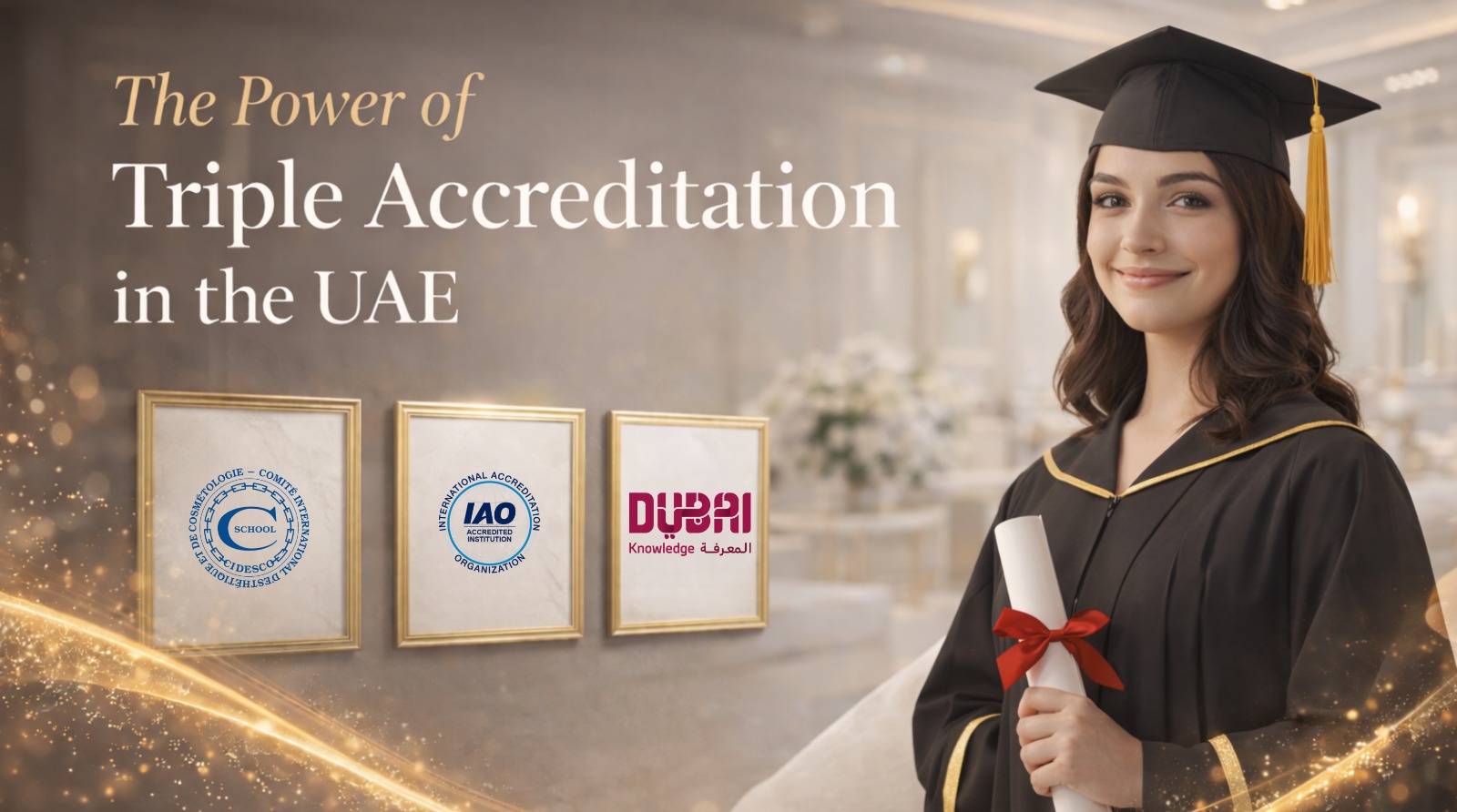 The Triple Seal of Authority: Why CIDESCO, KHDA, and IAO Accreditation is the Ultimate UAE Power Combo